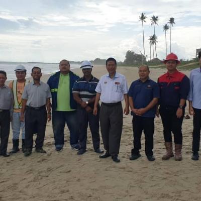SITE VISIT TO CEPUH RIVER CONSERVATION AND UPGRADING PROJECT AND BEACH EROSION CONTROL AT MARANG BEACH